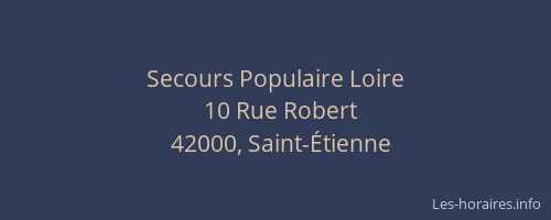 Secours Populaire Loire