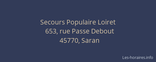 Secours Populaire Loiret