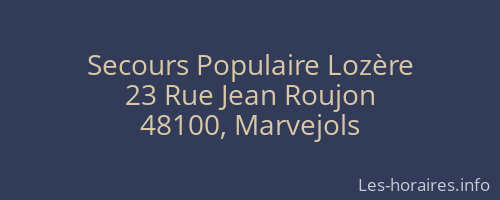 Secours Populaire Lozère