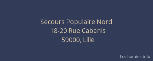 Secours Populaire Nord