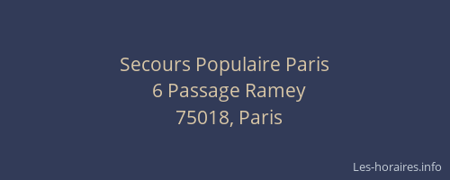 Secours Populaire Paris