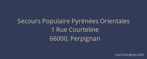 Secours Populaire Pyrénées Orientales