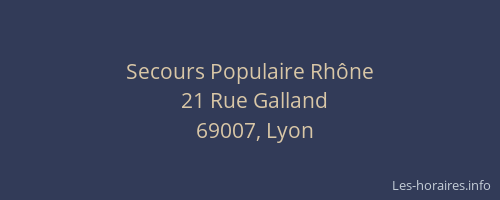Secours Populaire Rhône