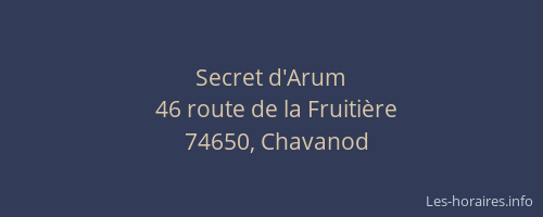 Secret d'Arum