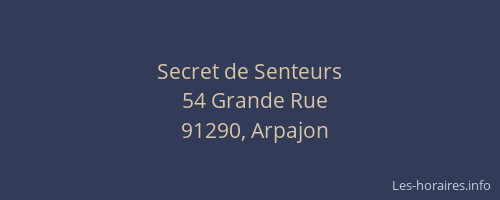 Secret de Senteurs