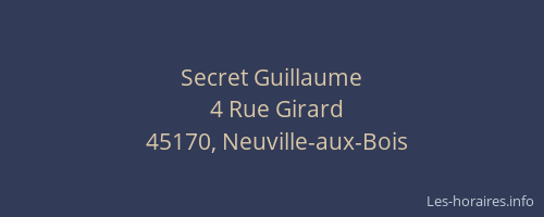 Secret Guillaume