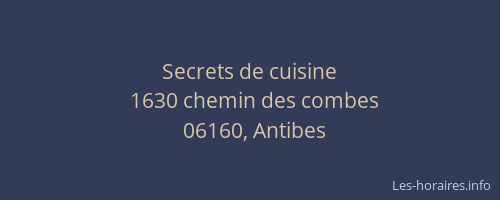 Secrets de cuisine