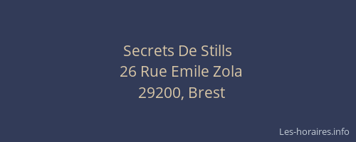 Secrets De Stills