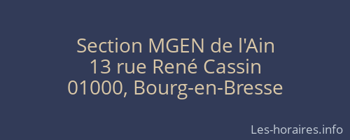 Section MGEN de l'Ain