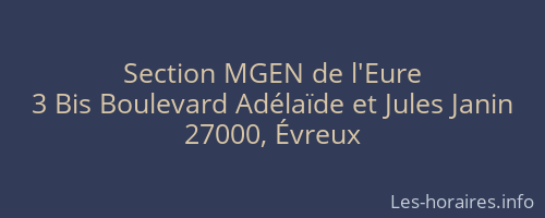 Section MGEN de l'Eure
