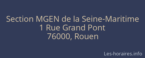Section MGEN de la Seine-Maritime