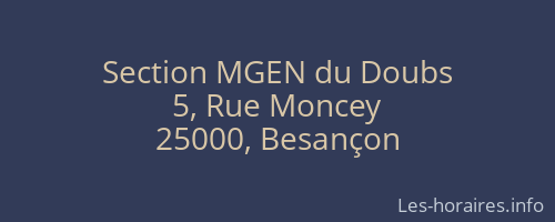 Section MGEN du Doubs