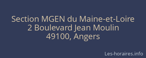 Section MGEN du Maine-et-Loire