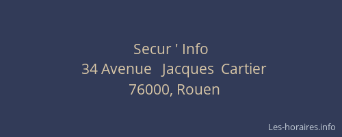 Secur ' Info