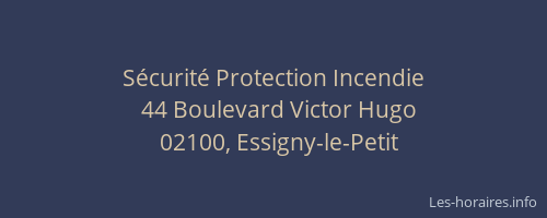 Sécurité Protection Incendie