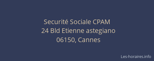 Securité Sociale CPAM