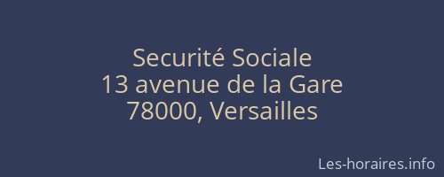 Securité Sociale