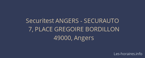 Securitest ANGERS - SECURAUTO