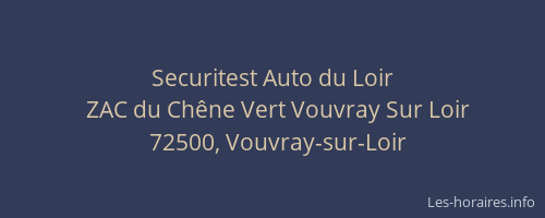 Securitest Auto du Loir