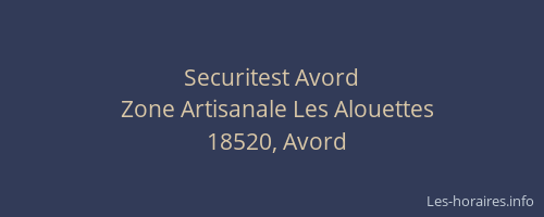 Securitest Avord