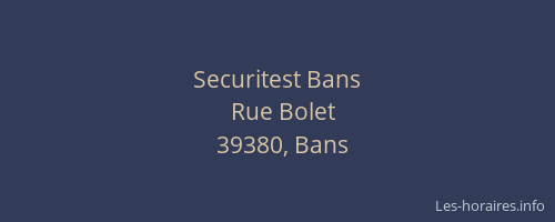 Securitest Bans