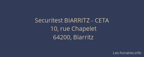 Securitest BIARRITZ - CETA