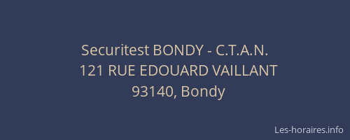 Securitest BONDY - C.T.A.N.