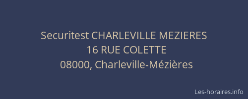 Securitest CHARLEVILLE MEZIERES