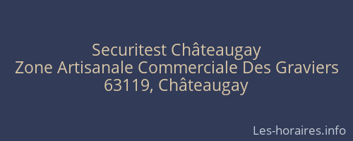 Securitest Châteaugay