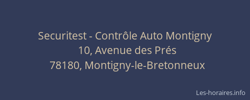 Securitest - Contrôle Auto Montigny