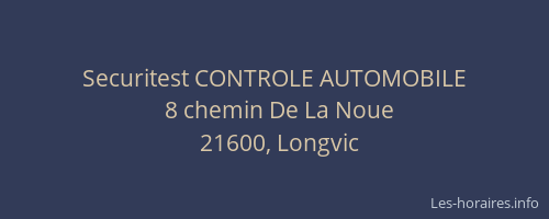 Securitest CONTROLE AUTOMOBILE
