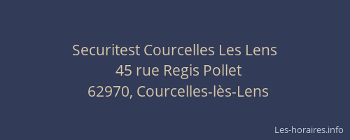 Securitest Courcelles Les Lens