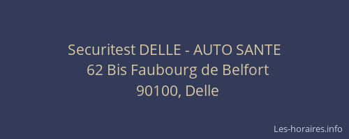Securitest DELLE - AUTO SANTE