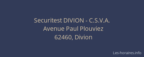 Securitest DIVION - C.S.V.A.