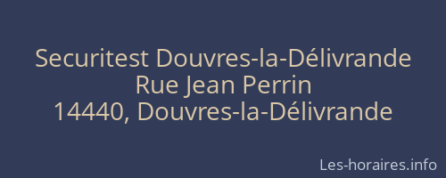 Securitest Douvres-la-Délivrande