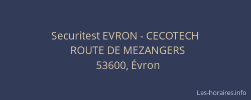 Securitest EVRON - CECOTECH