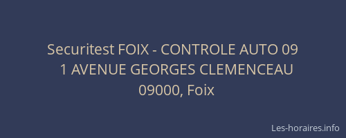 Securitest FOIX - CONTROLE AUTO 09