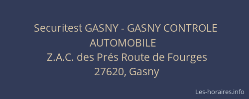 Securitest GASNY - GASNY CONTROLE AUTOMOBILE