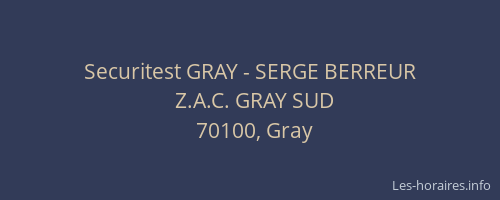 Securitest GRAY - SERGE BERREUR