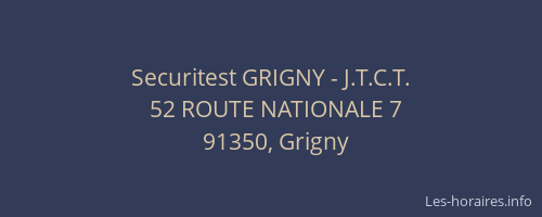Securitest GRIGNY - J.T.C.T.