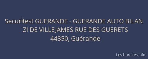 Securitest GUERANDE - GUERANDE AUTO BILAN