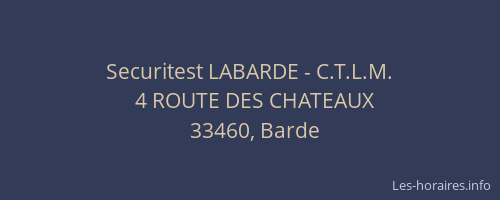 Securitest LABARDE - C.T.L.M.