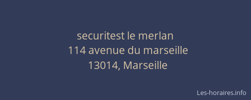 securitest le merlan