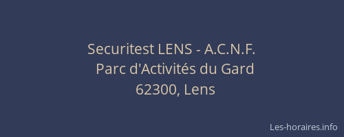 Securitest LENS - A.C.N.F.