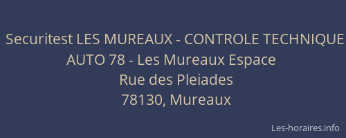 Securitest LES MUREAUX - CONTROLE TECHNIQUE AUTO 78 - Les Mureaux Espace