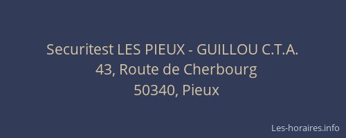 Securitest LES PIEUX - GUILLOU C.T.A.