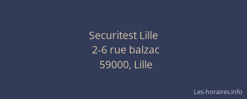Securitest Lille