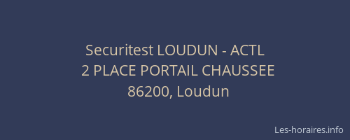 Securitest LOUDUN - ACTL