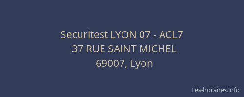 Securitest LYON 07 - ACL7