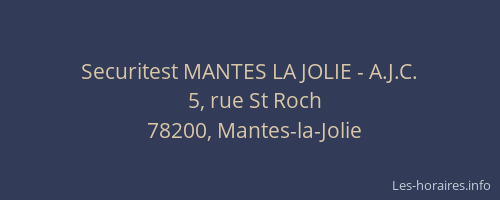 Securitest MANTES LA JOLIE - A.J.C.